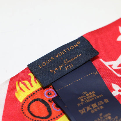 × 草間彌生 バンドーBB フェイス プリント スカーフ / 総柄 プリント シルク