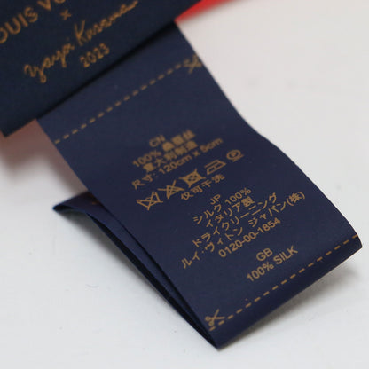 × 草間彌生 バンドーBB フェイス プリント スカーフ / 総柄 プリント シルク