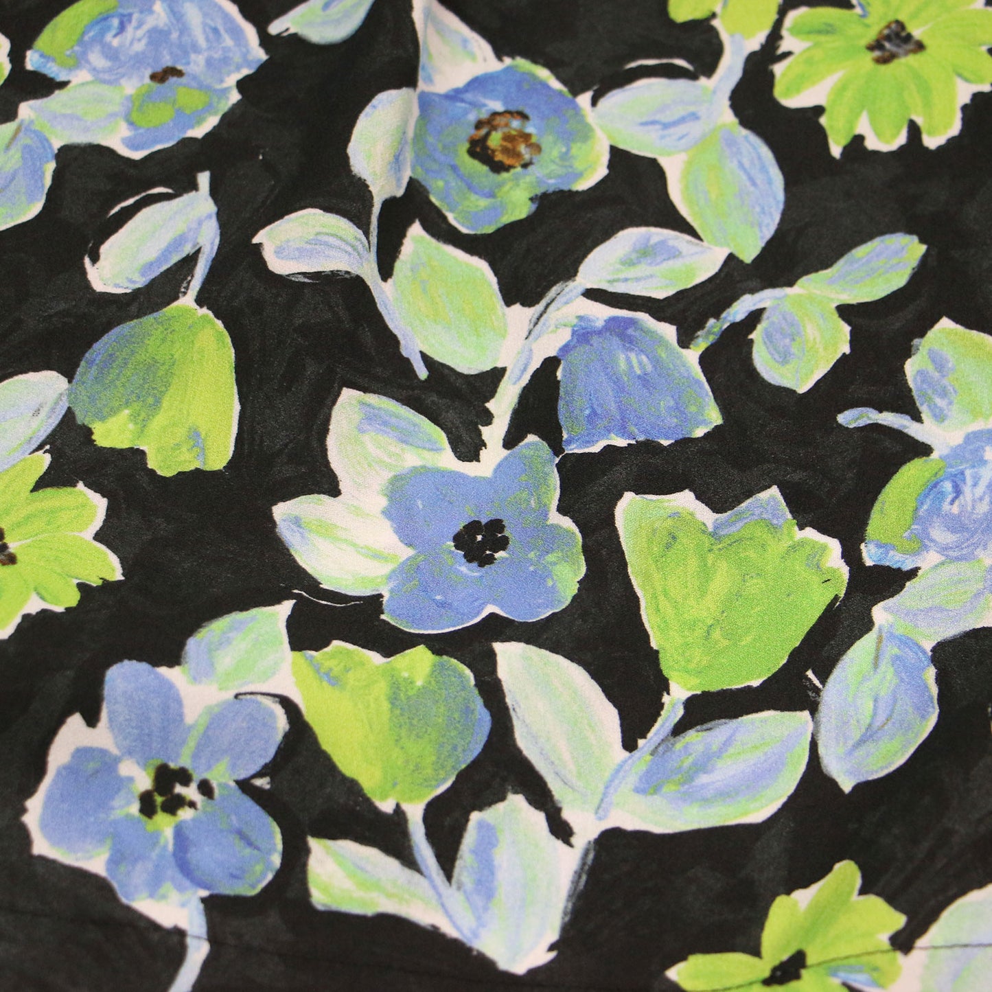 25春夏 スプリングフラワープリント アシンメトリータックスカート / ミディ丈 Aライン フレア 花柄 サイドファスナー リボン ウォッシャブル