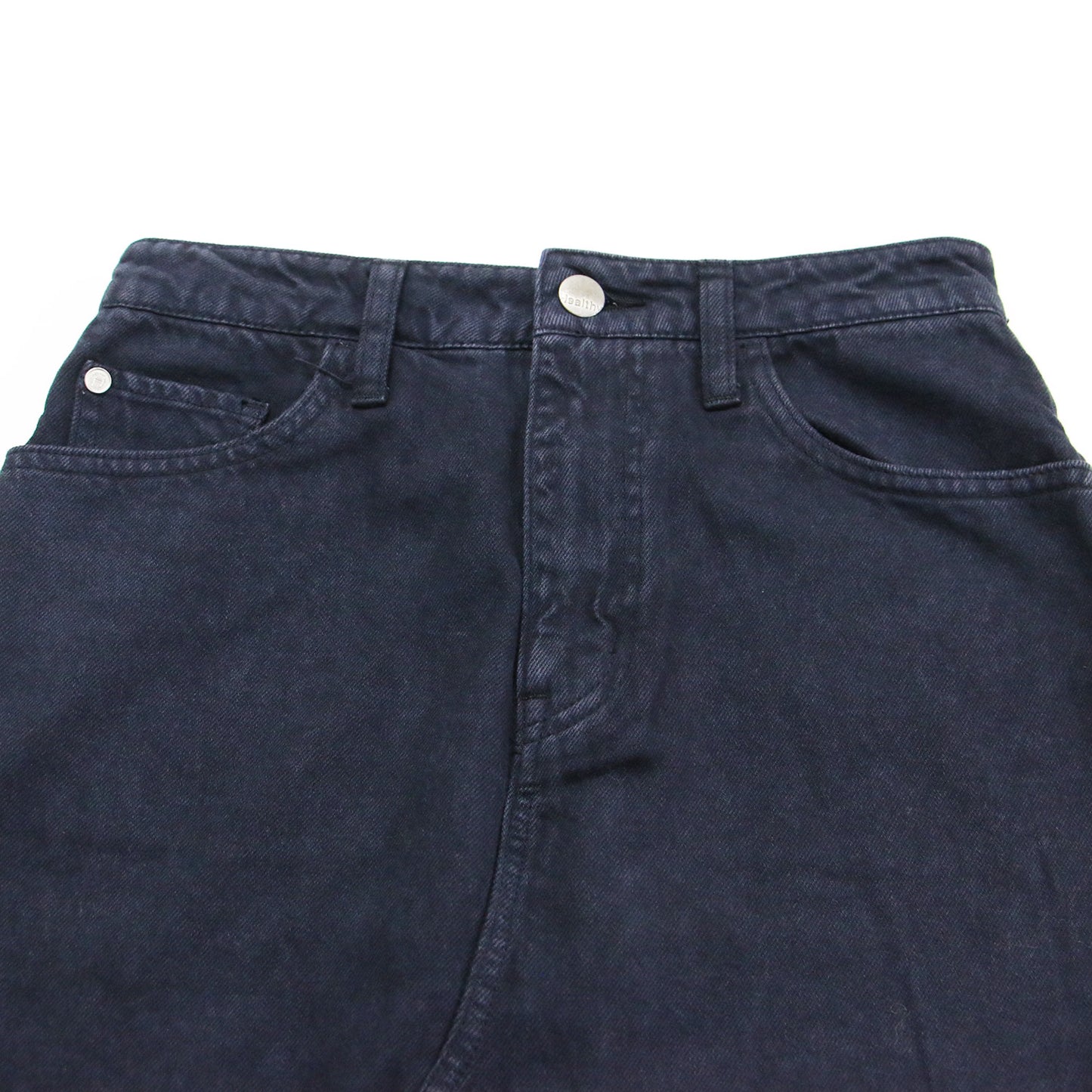 20秋冬 LONG SLIT デニムスカート / タイトスカート Aライン 5ポケット カットオフ コットン