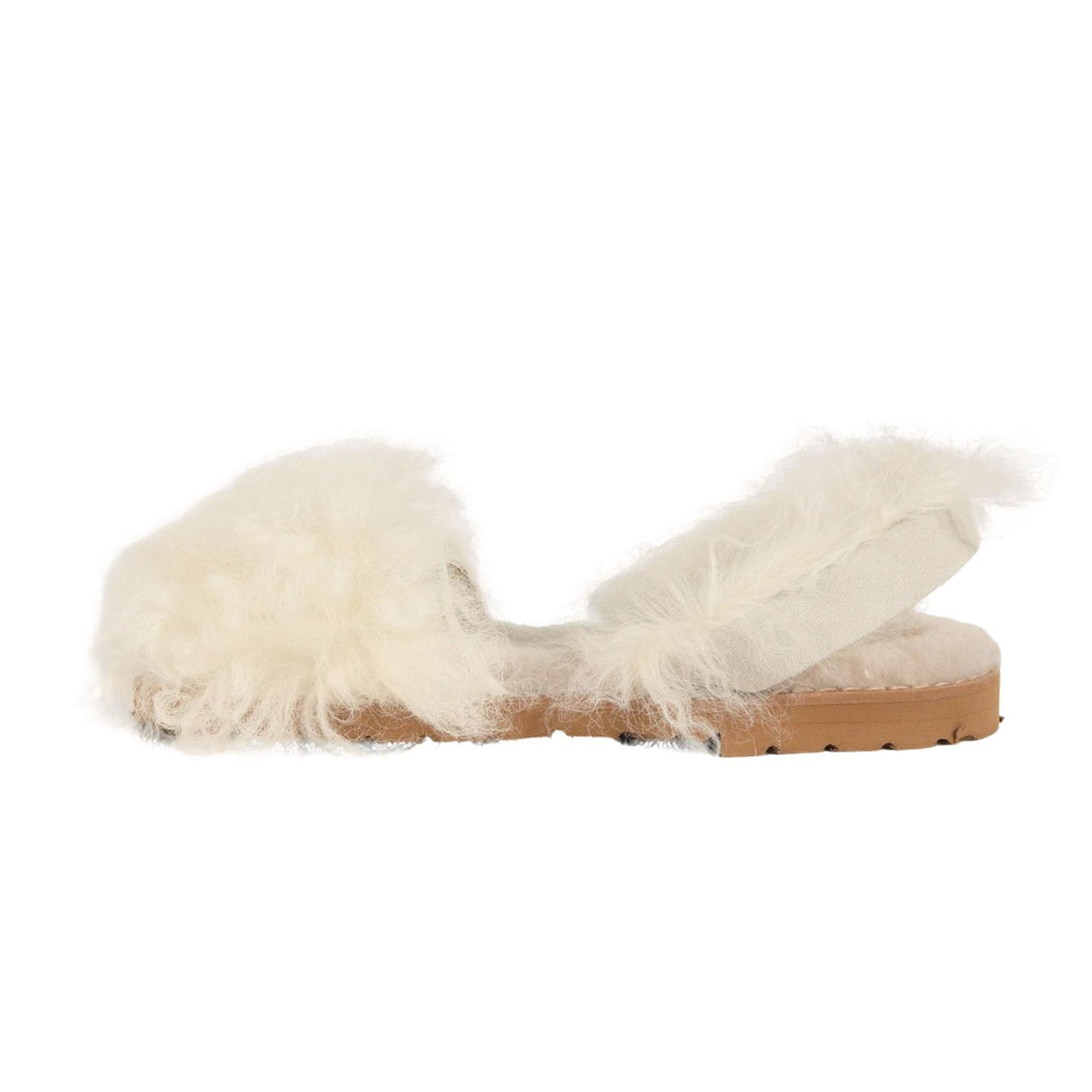 20秋冬 アヴァルカ モンゴル ファーサンダル / Avarca Mongoli フラット バックストラップ 羊革