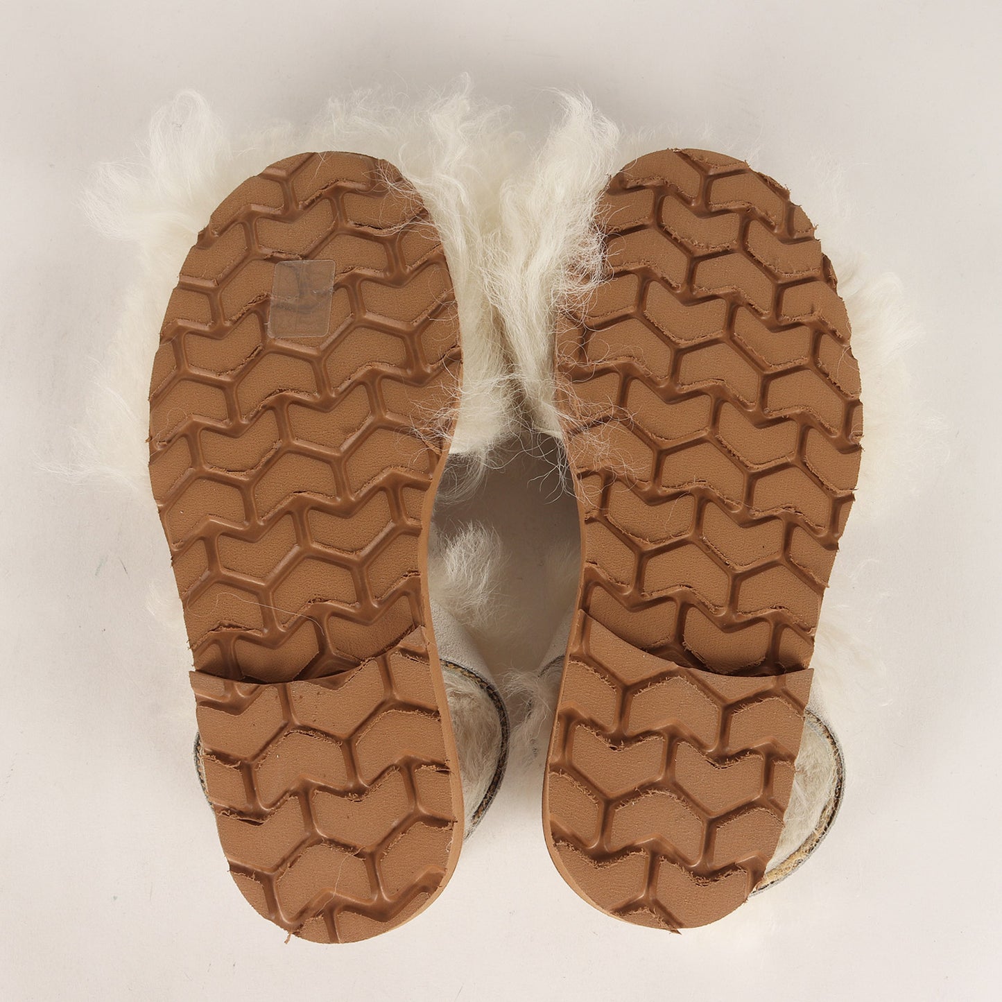 20秋冬 アヴァルカ モンゴル ファーサンダル / Avarca Mongoli フラット バックストラップ 羊革