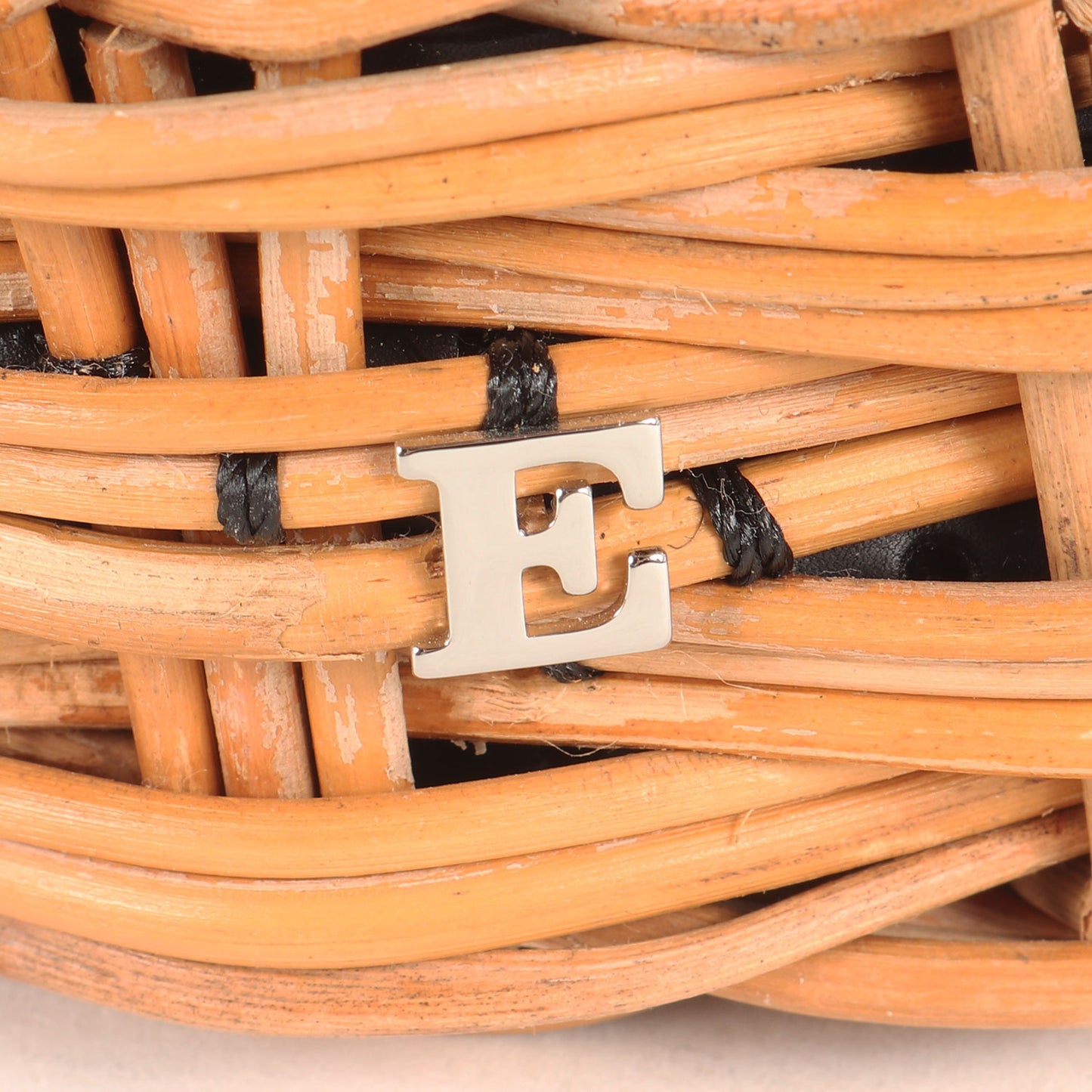 23春夏 牛ソフト パールシェル 3mm かごバッグ / ハンドバッグ レザー ラフィア