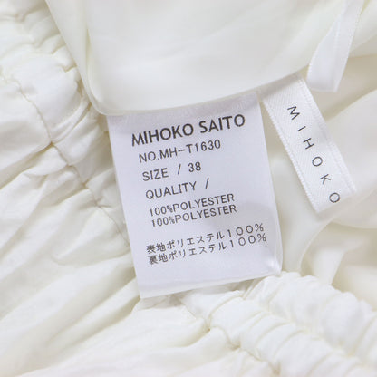 25秋冬 リンクルプリーツ レーステープ ティアードスカート / Aライン ウエストゴム フレア シワ加工 光沢