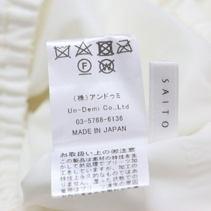 25秋冬 リンクルプリーツ レーステープ ティアードスカート / Aライン ウエストゴム フレア シワ加工 光沢