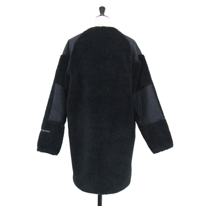 21秋冬 テラパイル ロング フリースジャケット / コート 長袖 ノーカラー オーバーサイズ ボア ウール