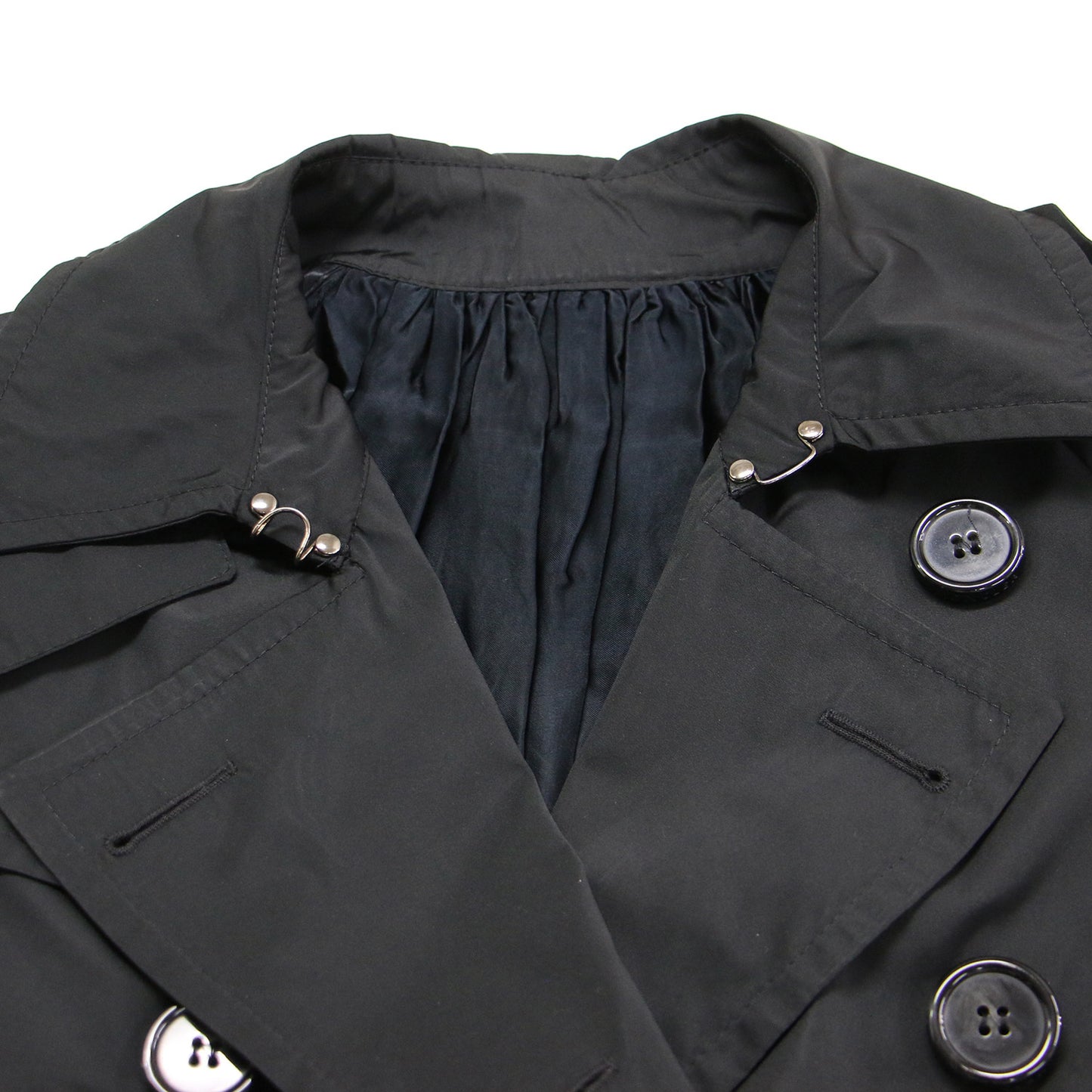 × Sacai トレンチコート / SHIHOKO GIUBBOTTO ロング丈 長袖 バックギャザー 切替 ベルト付き