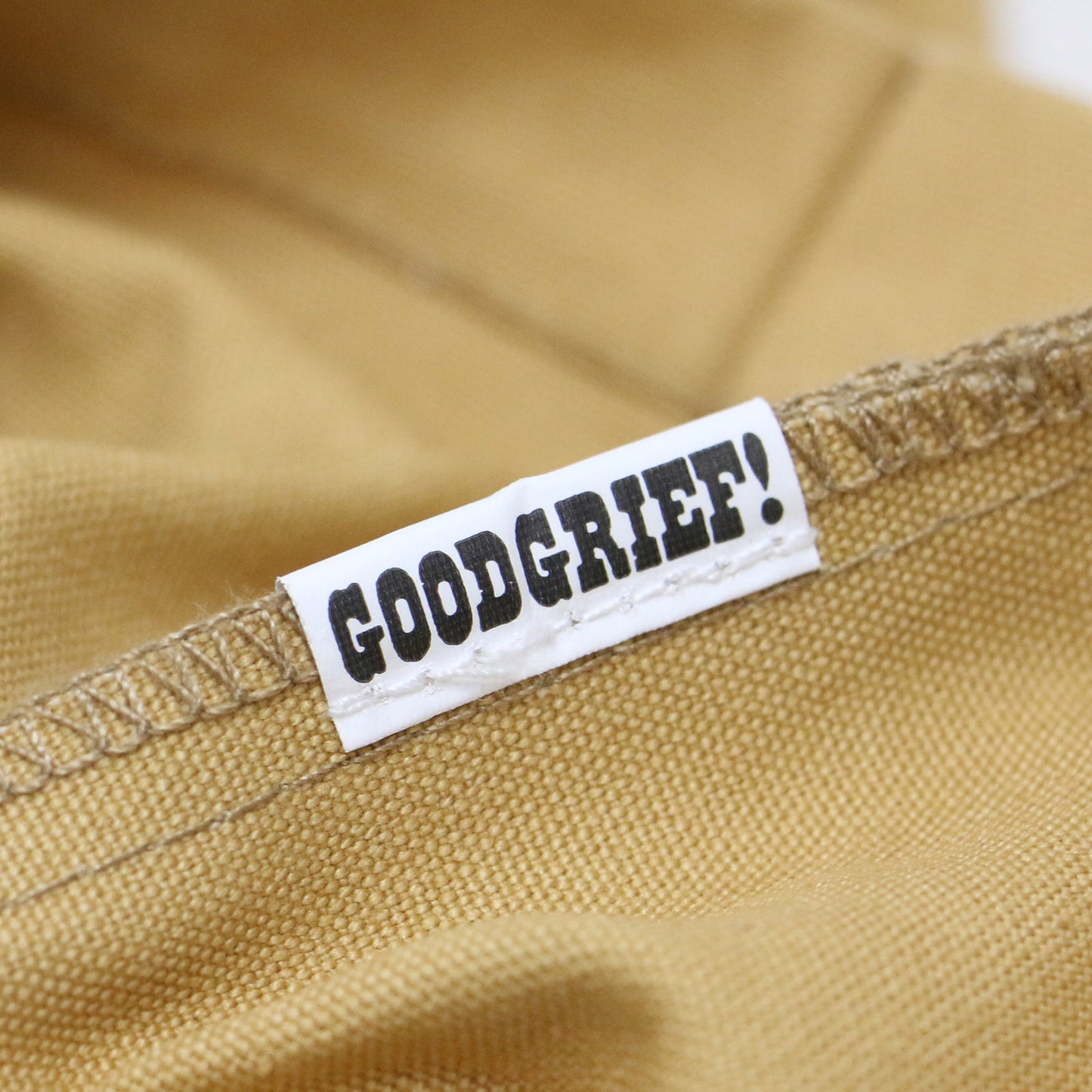 22秋冬 ロゴ プリント ペーパー トートバッグ / GOOD STREET GROCERS LARGE ハンドバッグ 肩掛け ロープ キャンバス