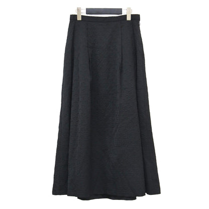 23秋冬 ジャガード ボリュームスカート / jacquard volume sk フレア ロング丈 Aライン タック ギャザー