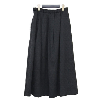 23秋冬 ジャガード ボリュームスカート / jacquard volume sk フレア ロング丈 Aライン タック ギャザー