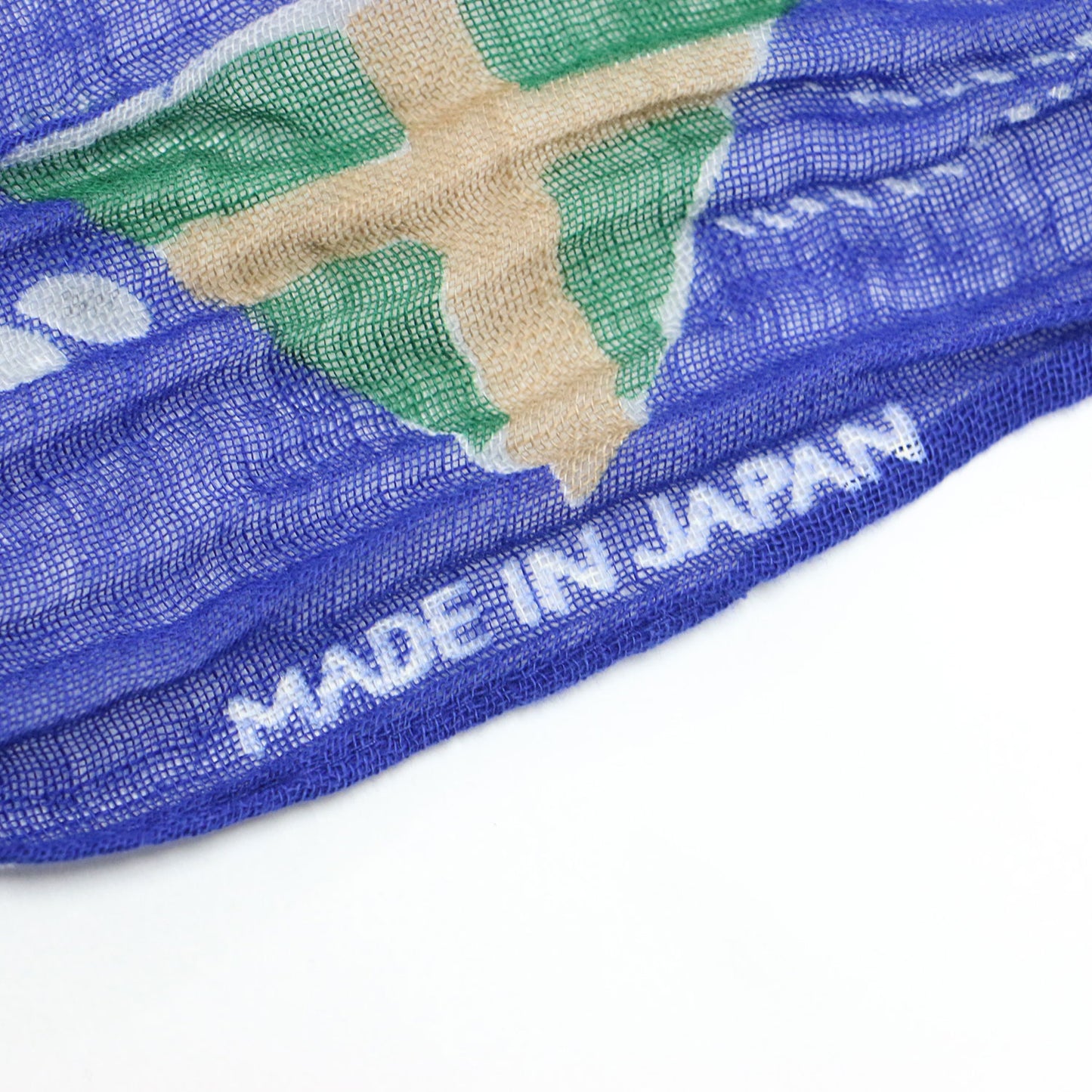 フラッグプリント ガーゼ スカーフ / バンダナ 正方形 ロゴ