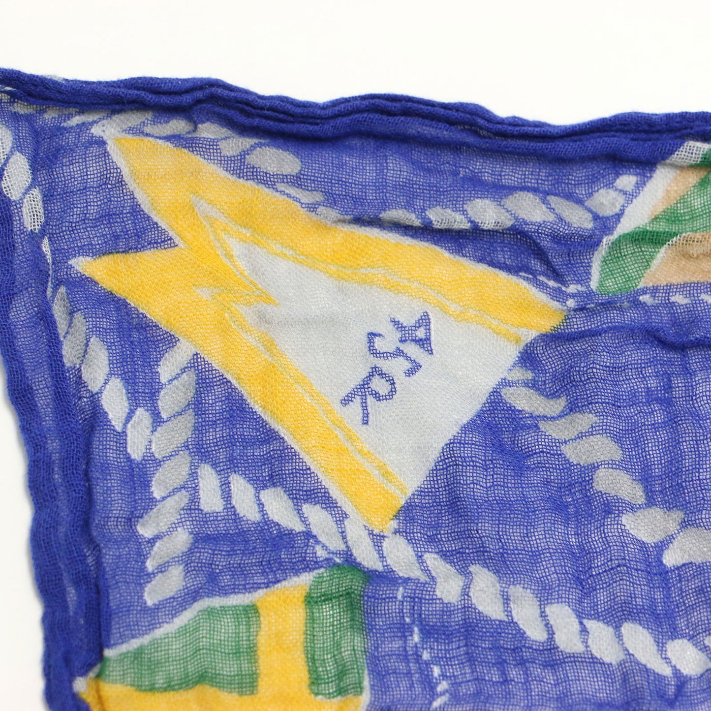 フラッグプリント ガーゼ スカーフ / バンダナ 正方形 ロゴ