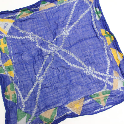 フラッグプリント ガーゼ スカーフ / バンダナ 正方形 ロゴ