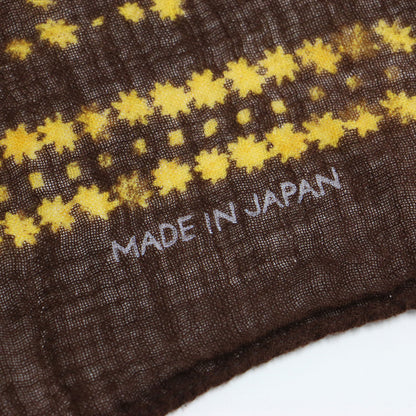 花柄 チェック スカーフ / バンダナ 正方形 ロゴ