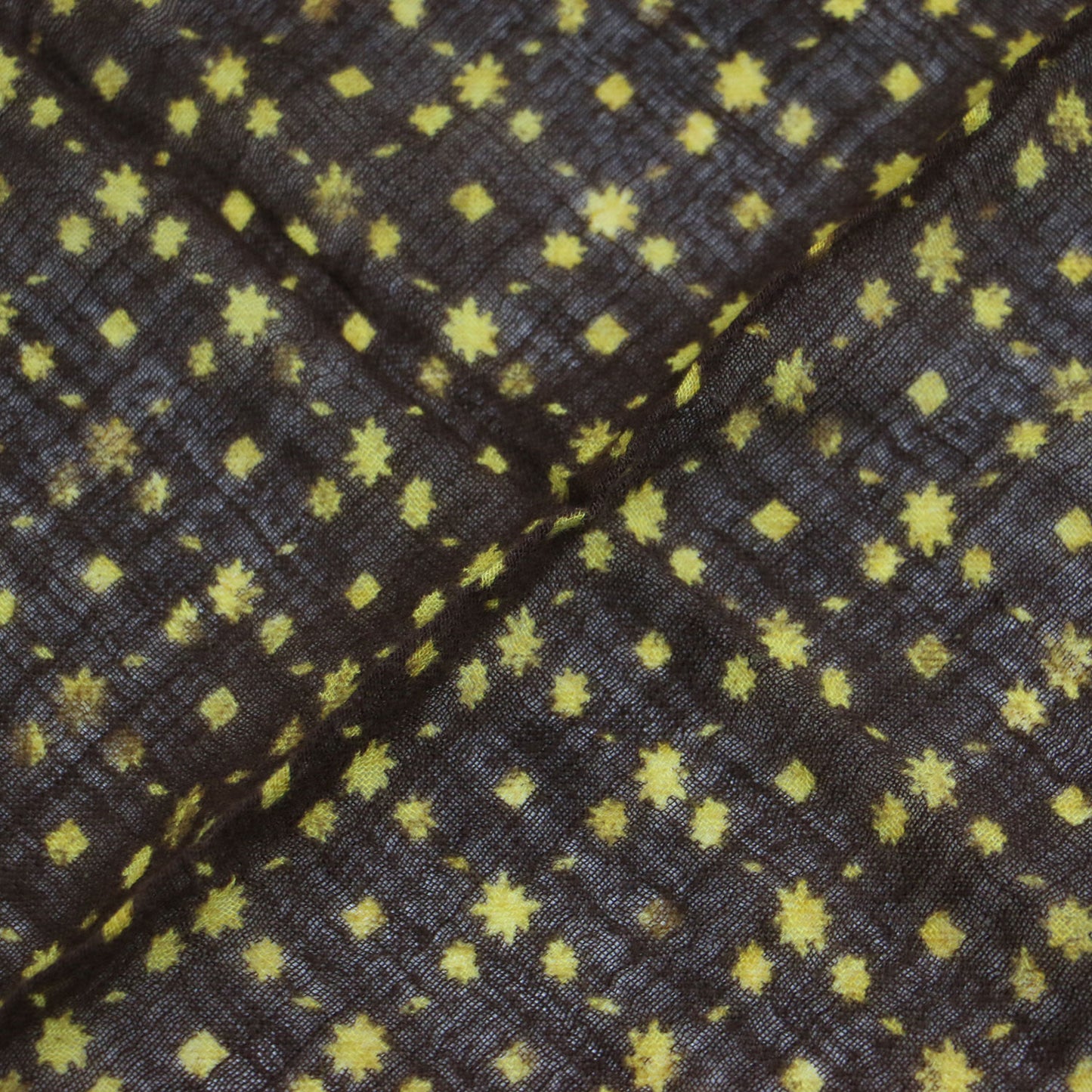 花柄 チェック スカーフ / バンダナ 正方形 ロゴ