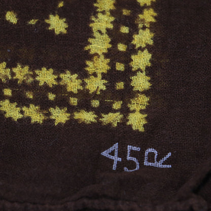 花柄 チェック スカーフ / バンダナ 正方形 ロゴ