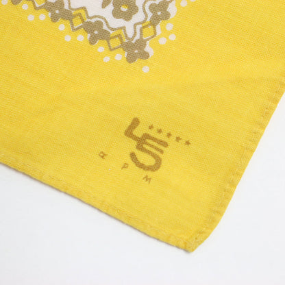 コットン ペイズリー バンダナ / スカーフ 正方形 ロゴ