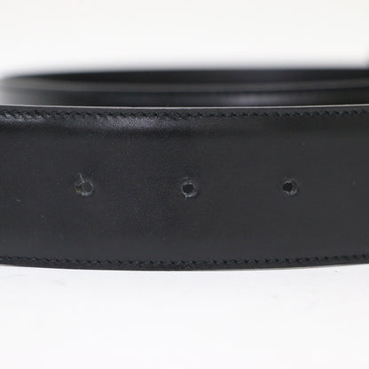 ダブルG バックル レザー ベルト / ブランドロゴ メタリック