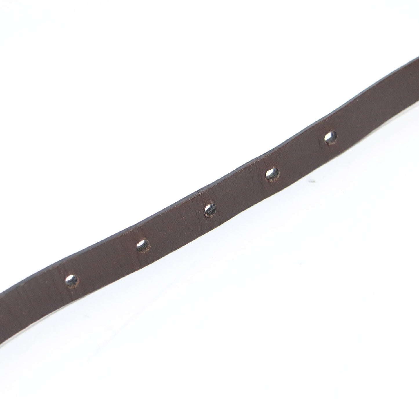 レザー バックル ベルト / ブランドロゴ 刻印