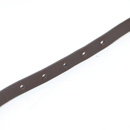 レザー バックル ベルト / ブランドロゴ 刻印