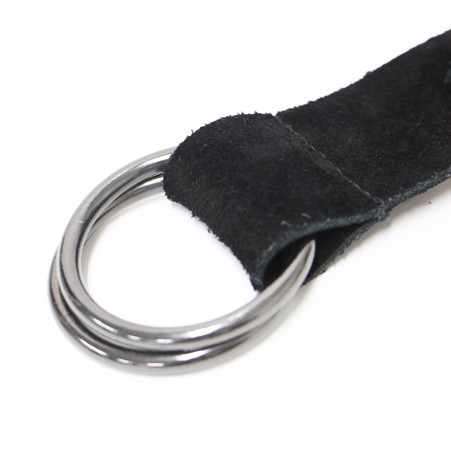 スエード 編み込み ベルト / ツイスト ブランドロゴ レザー