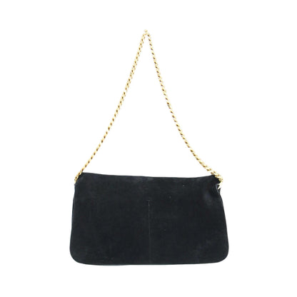 グルメット チェーン ショルダーバッグ / クラッチ クロスボディ 肩掛け スウェード フィービー期