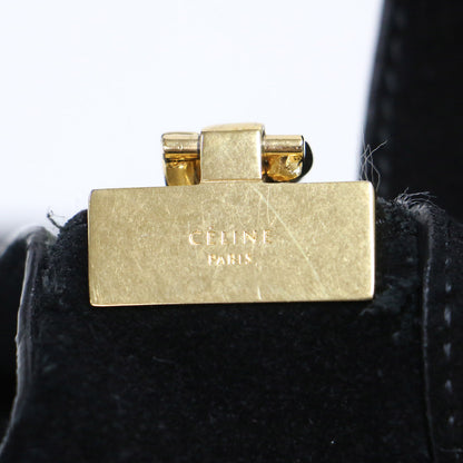 グルメット チェーン ショルダーバッグ / クラッチ クロスボディ 肩掛け スウェード フィービー期