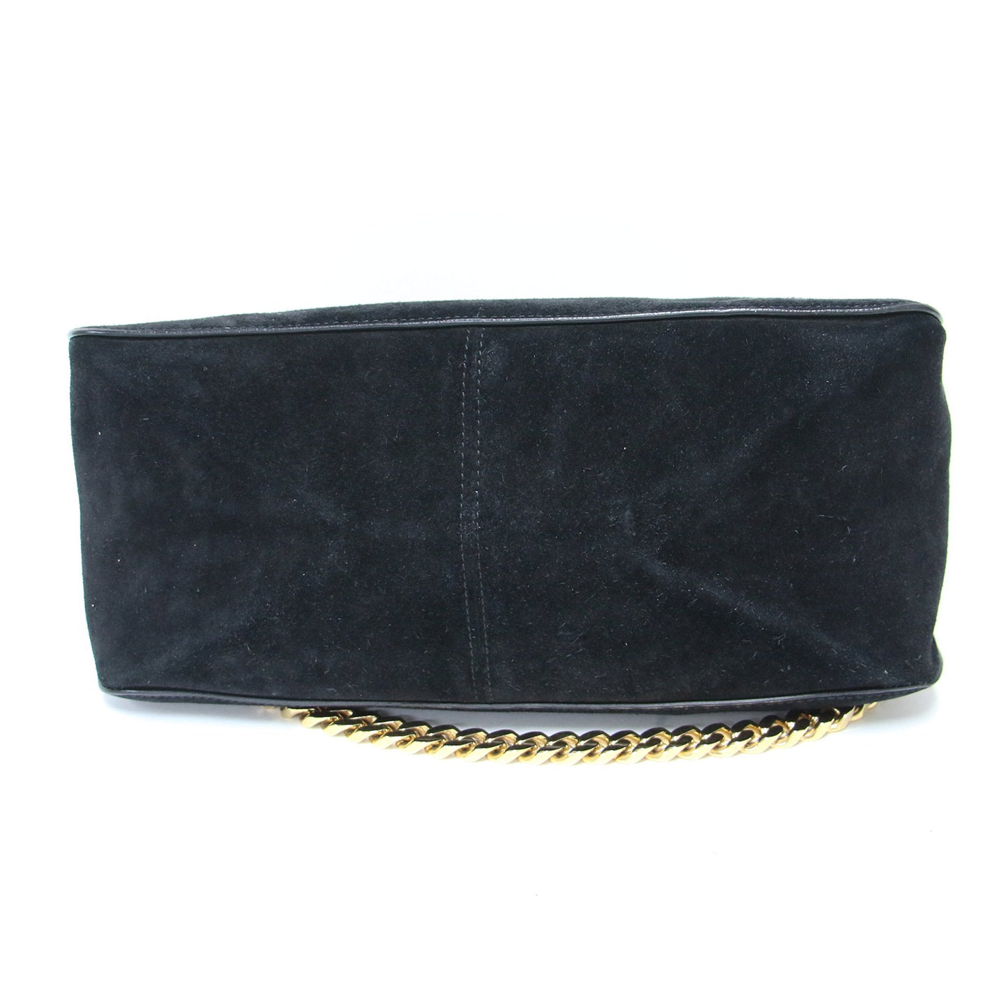 グルメット チェーン ショルダーバッグ / クラッチ クロスボディ 肩掛け スウェード フィービー期