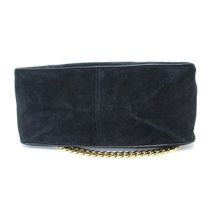 グルメット チェーン ショルダーバッグ / クラッチ クロスボディ 肩掛け スウェード フィービー期