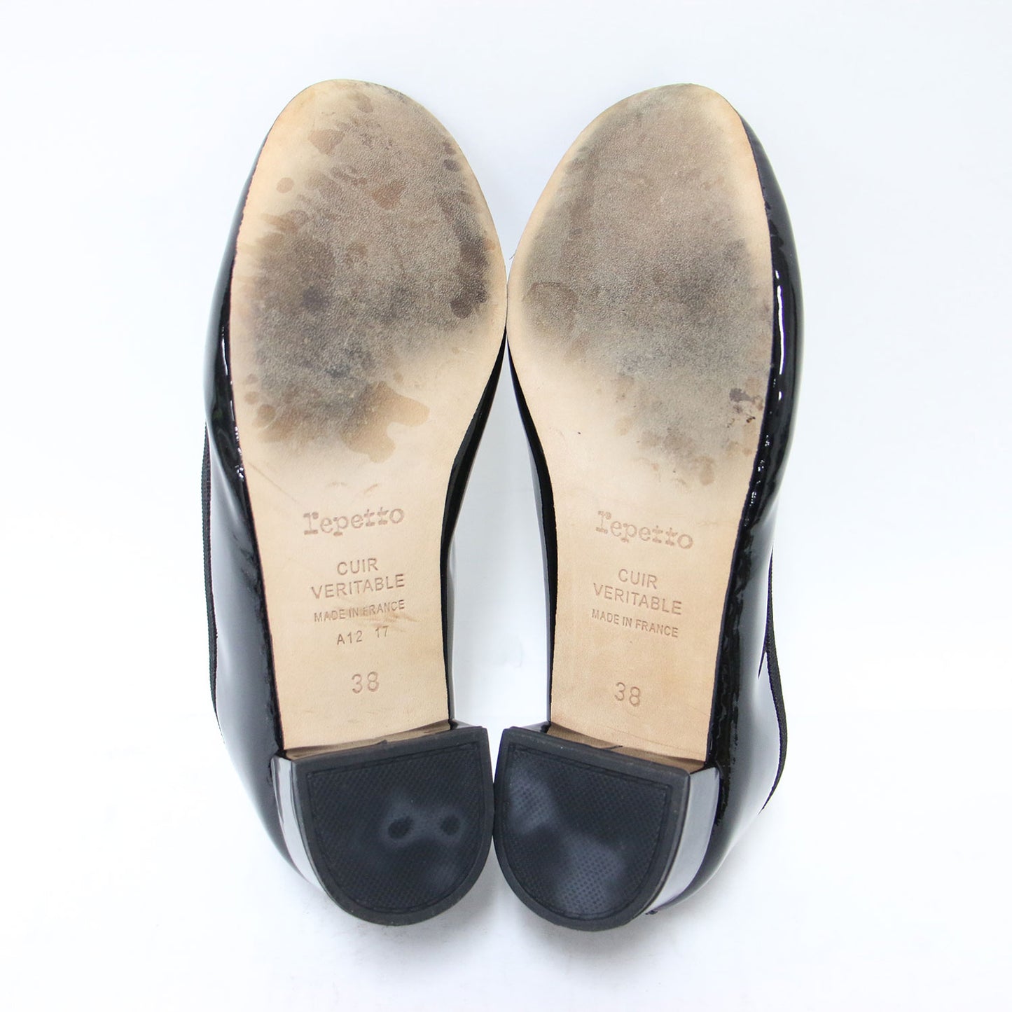ミドルヒール バレリーナ パンプス / BALLERINE CAMILLE ラウンドトゥ リボン パテントレザー