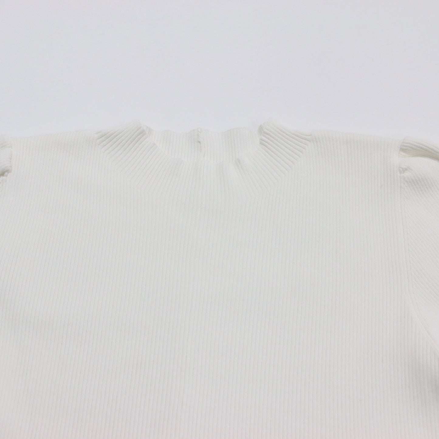 23秋冬 ファーヘム ペプラム ニットプルオーバー / 長袖 フレア Aライン ストレッチ