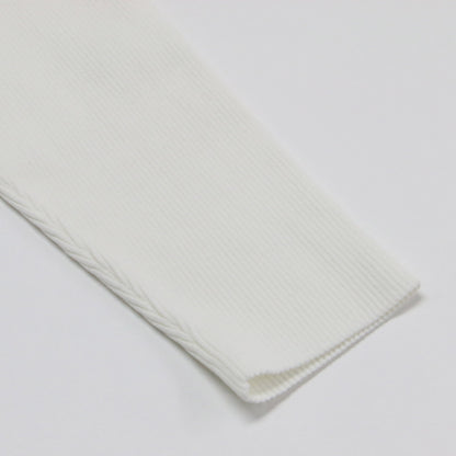 23秋冬 ファーヘム ペプラム ニットプルオーバー / 長袖 フレア Aライン ストレッチ