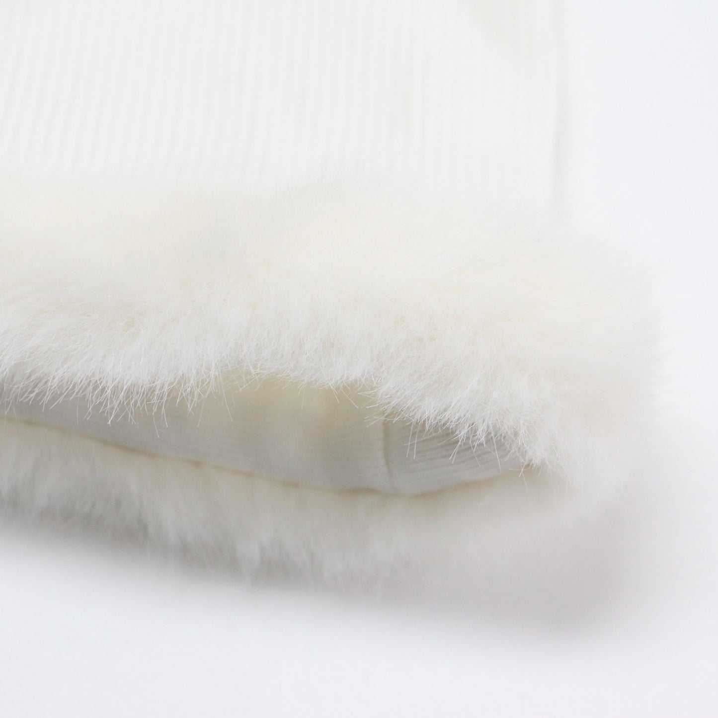 23秋冬 ファーヘム ペプラム ニットプルオーバー / 長袖 フレア Aライン ストレッチ