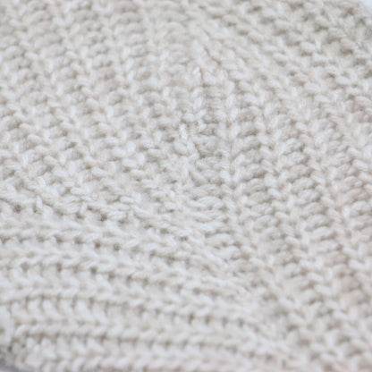 24秋冬 パラシュート ステッチニット / Cashmere Vega セーター 長袖 ショート丈 カシミヤ