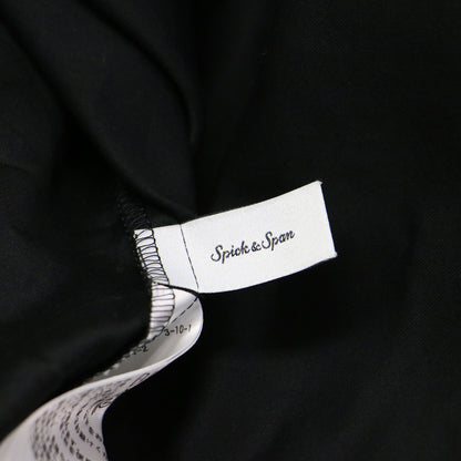 21秋冬 ビックカラー ワイド ブラウス / プルオーバー 長袖 タック ワイドスリーブ スリット コットン