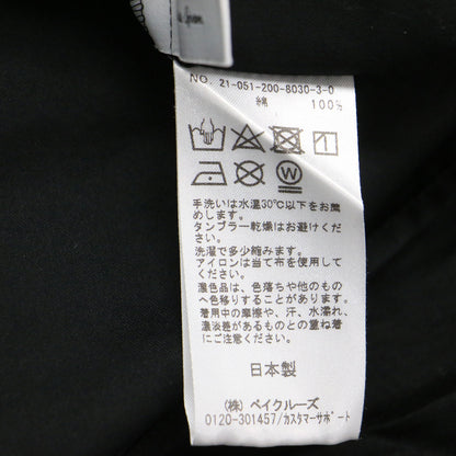 21秋冬 ビックカラー ワイド ブラウス / プルオーバー 長袖 タック ワイドスリーブ スリット コットン