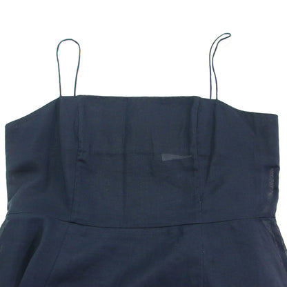 24春夏 シアー キャミソール ドレス / Sheer Camisole Dress ワンピース ミディ丈 Iライン ノースリーブ バックファスナー スリット コットン