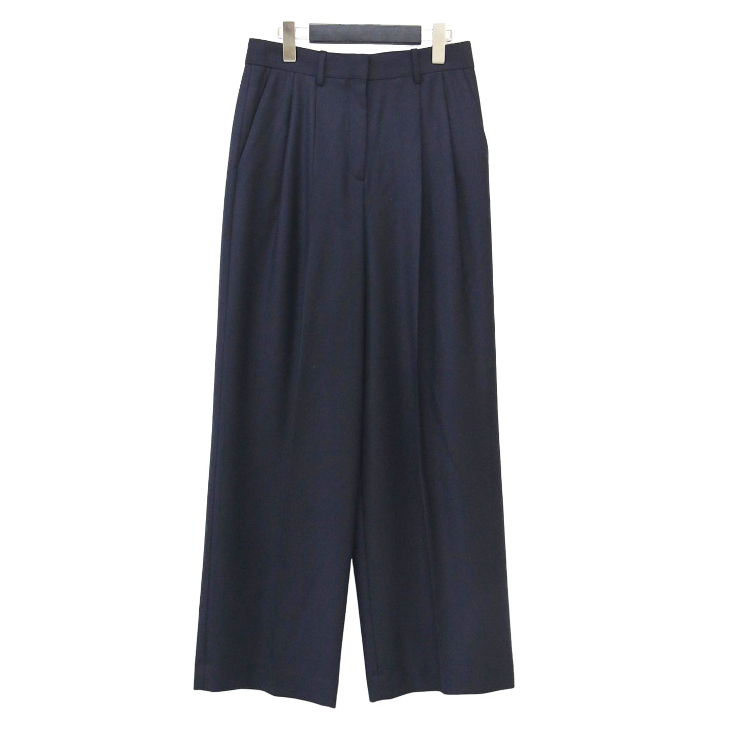 24秋冬 ダブルプリーツ パンツ / SLEEK FLANNEL / DBL PLEAT PANT N ワイド タック センタープレス ウール