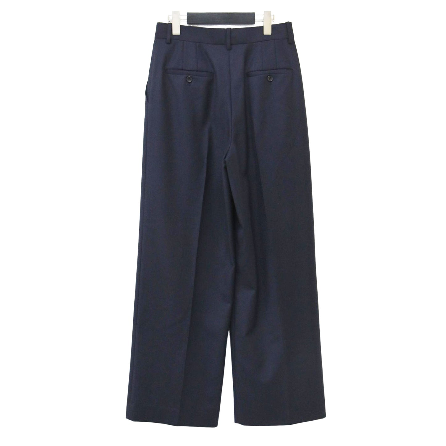 24秋冬 ダブルプリーツ パンツ / SLEEK FLANNEL / DBL PLEAT PANT N ワイド タック センタープレス ウール