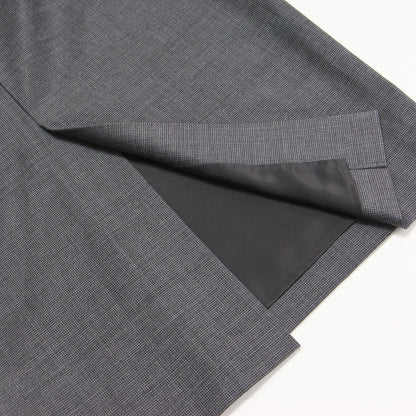 1B ジャケット スカート スーツセット / 長袖 テーラード コンパクト ストレッチ ミディ丈 スリット ウール