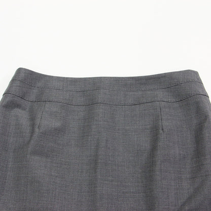 1B ジャケット スカート スーツセット / 長袖 テーラード コンパクト ストレッチ ミディ丈 スリット ウール