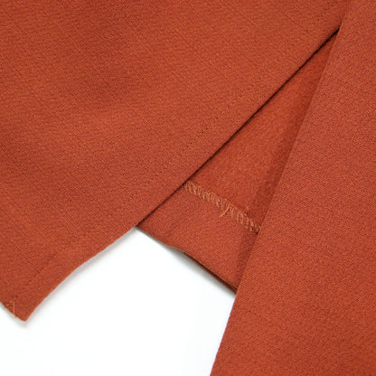 24秋冬 ドルマン プルオーバー スカート セットアップ / ブラウス ワイド クルーネック スリット ウエストゴム ストレッチ タック