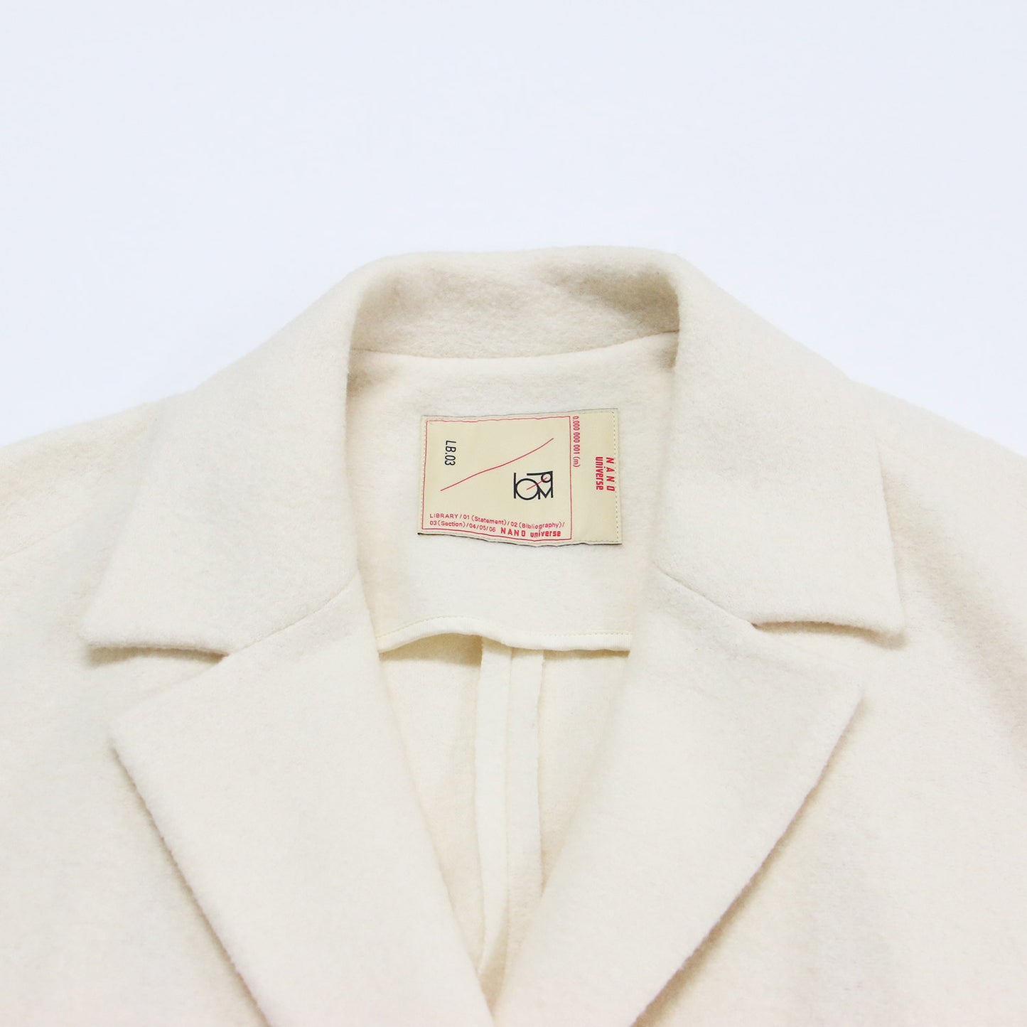 23秋冬 リングウール バックボリューム ミドルジャケット / コート 一枚仕立て ダブル ゴムギャザー ストレッチ ジャージー