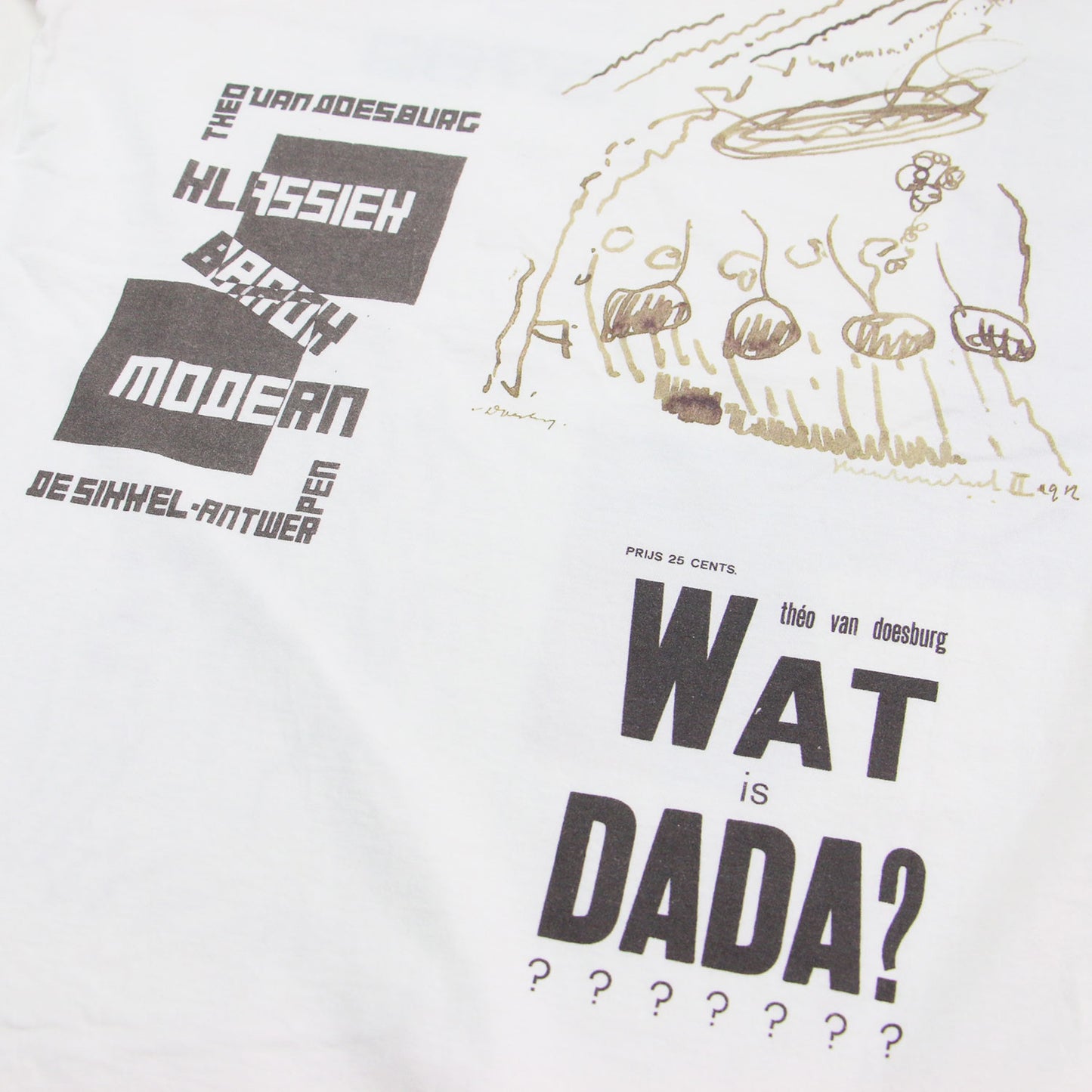 25春夏 アート コラージュ Tシャツ / カットソー 半袖 クルーネック コットン ユニセックス