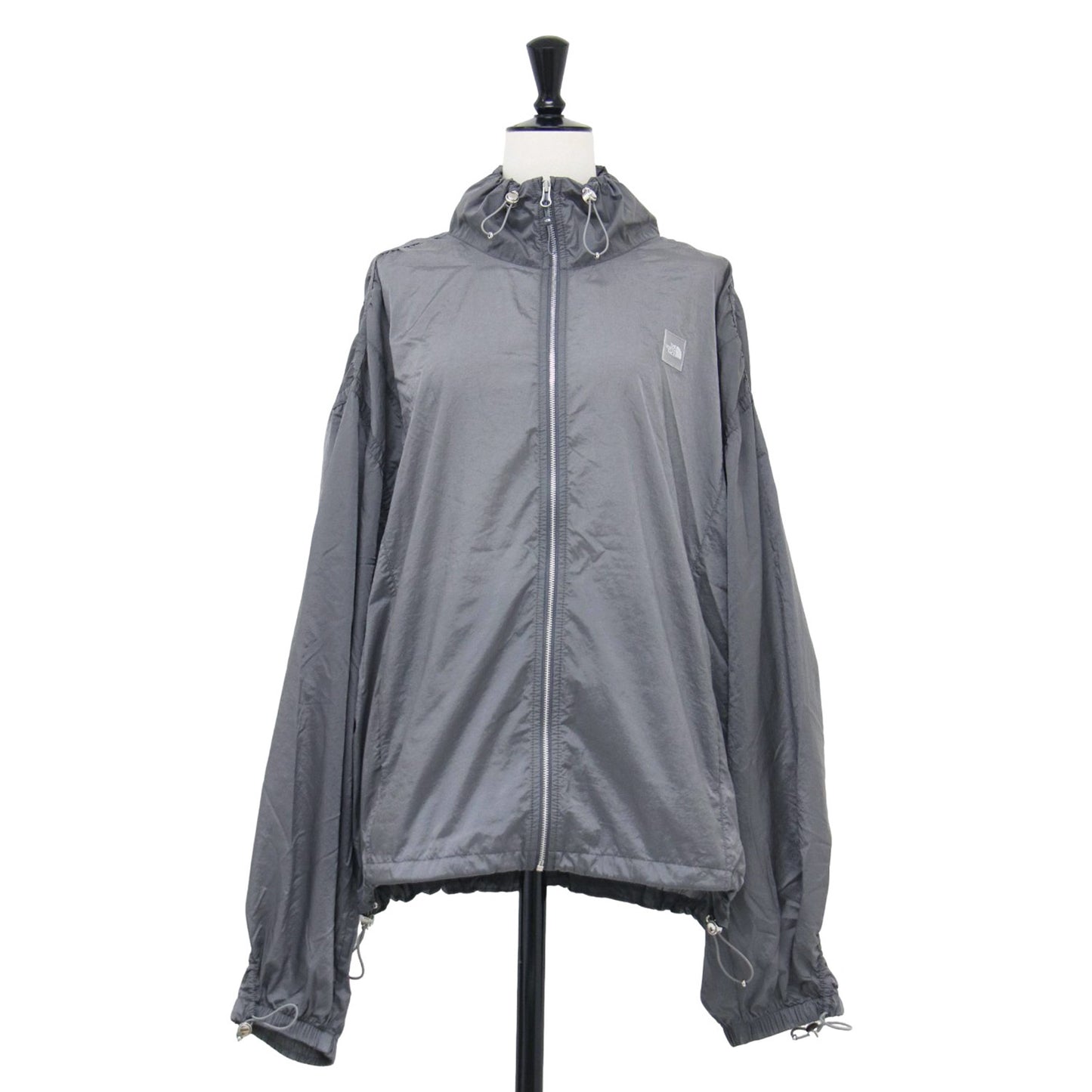 25春夏 シャーリング ジャケット / W'S SHIRRING JACKET WHITELABEL ウーブンジャケット ジャンパー ジップアップ ロゴ 撥水加工