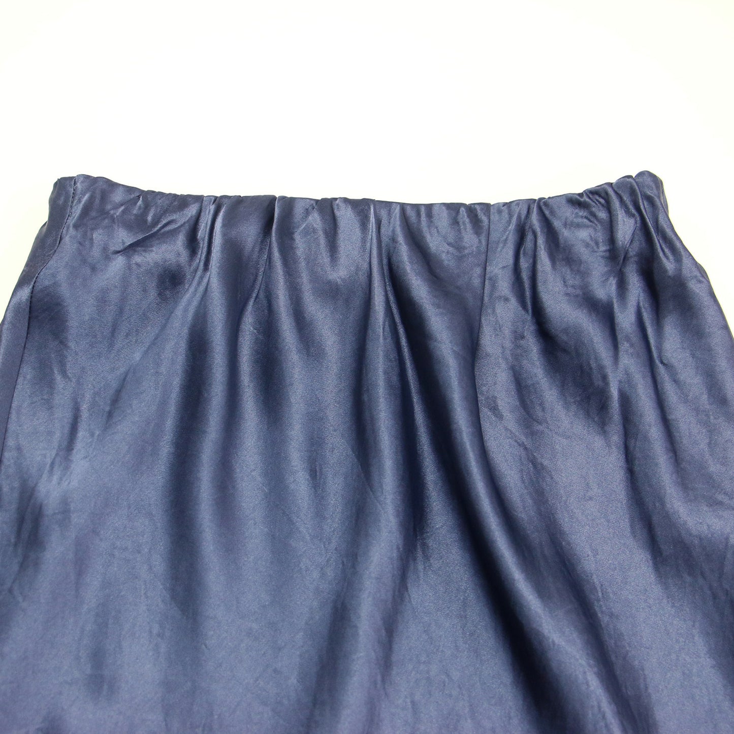 23秋冬 ナロー Aライン サテンスカート / フレアスカート ロング丈 ウエストゴム ストレート