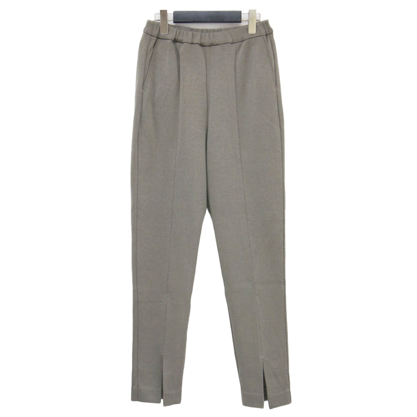 25春夏 フロントスリット イージーパンツ / front slit pants スウェットパンツ ウエストゴム リブ編み コットン