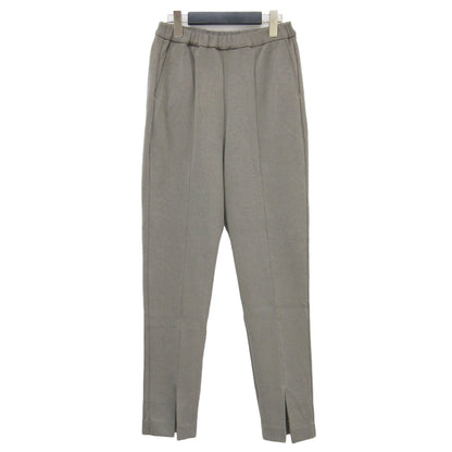 25春夏 フロントスリット イージーパンツ / front slit pants スウェットパンツ ウエストゴム リブ編み コットン