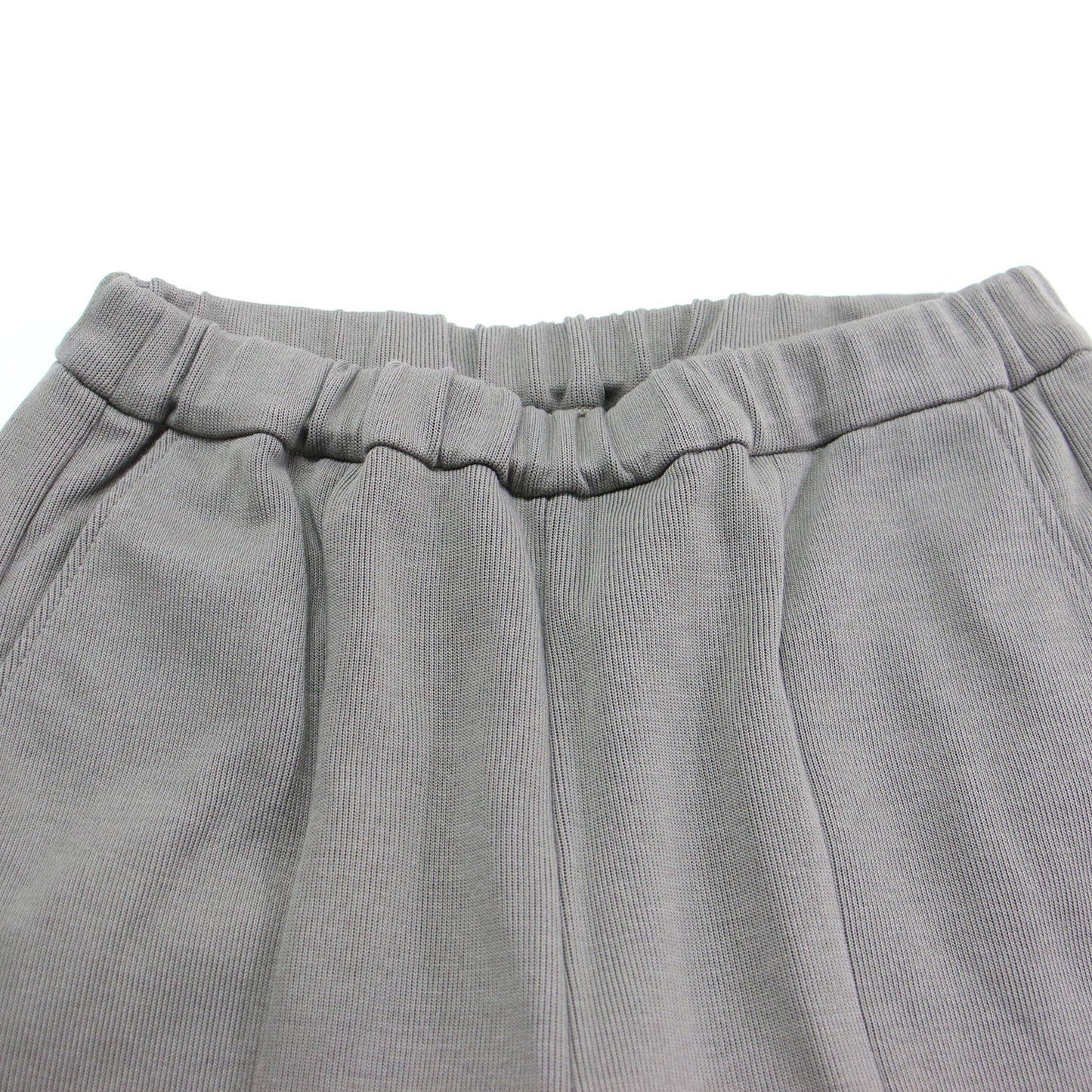 25春夏 フロントスリット イージーパンツ / front slit pants スウェットパンツ ウエストゴム リブ編み コットン