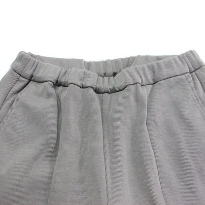 25春夏 フロントスリット イージーパンツ / front slit pants スウェットパンツ ウエストゴム リブ編み コットン